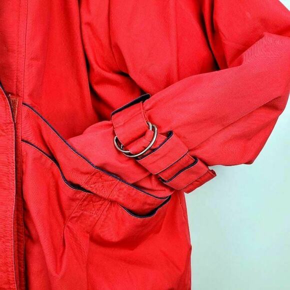 Mulberry Street Womens Jacket Coat Red Hook Loop Pockets Long Sleeve Buttons S - Picture 6 of 12